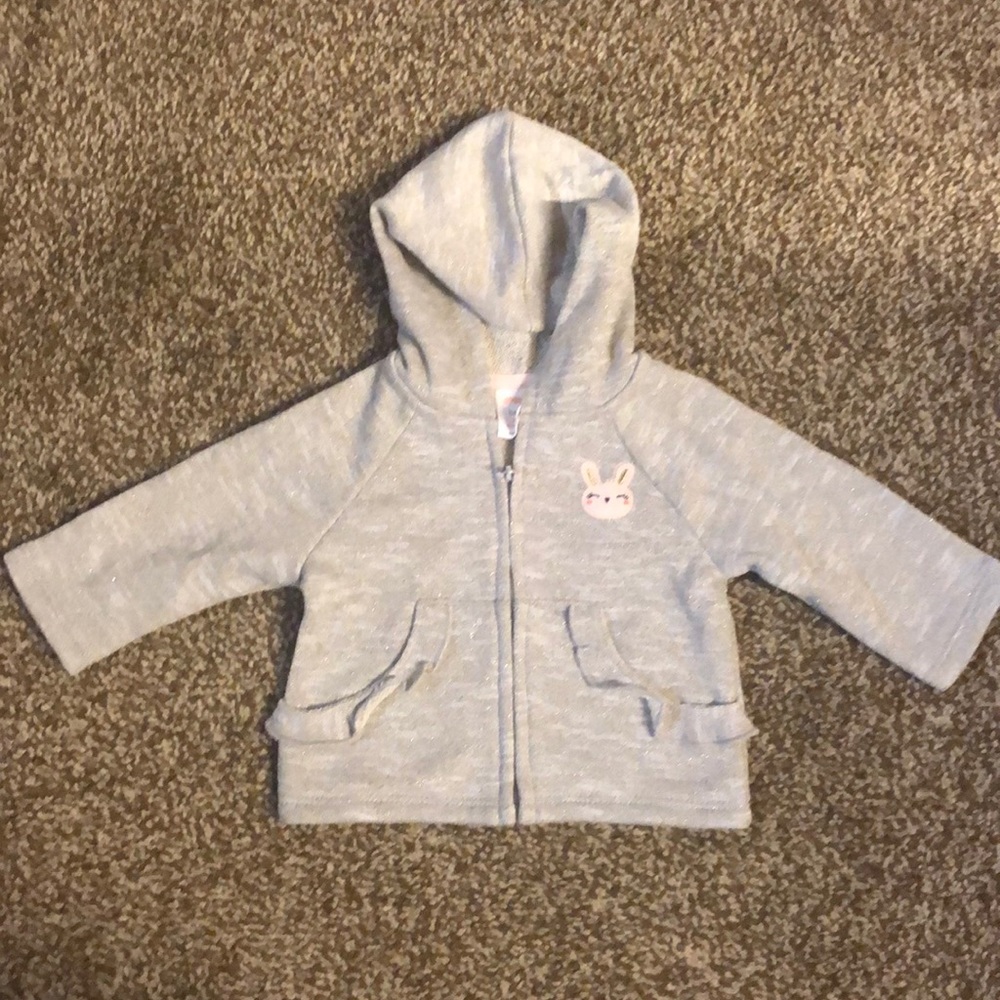 Gymboree (3-6 months) Girls Bunny hooded sweatshirt